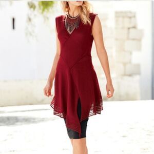 PERUVIAN CONNECTION Ipanema Pima Cotton Tunic - Size Small‎